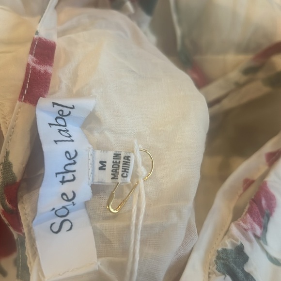 Sofie the Label Josefine Puff Sleeve Floral 100% cotton Midi Dress Size M - Picture 8 of 14